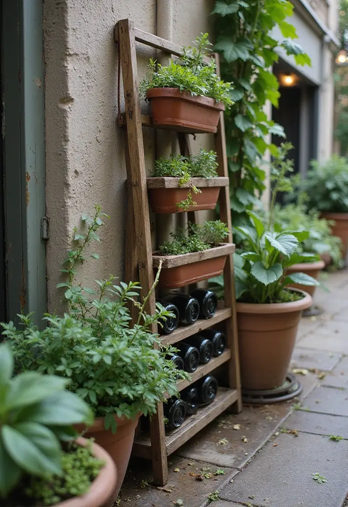 30 Pot Trellis Ideas Perfect for Small Gardens or Balconies - 27. Repurposed Wine Rack Trellis