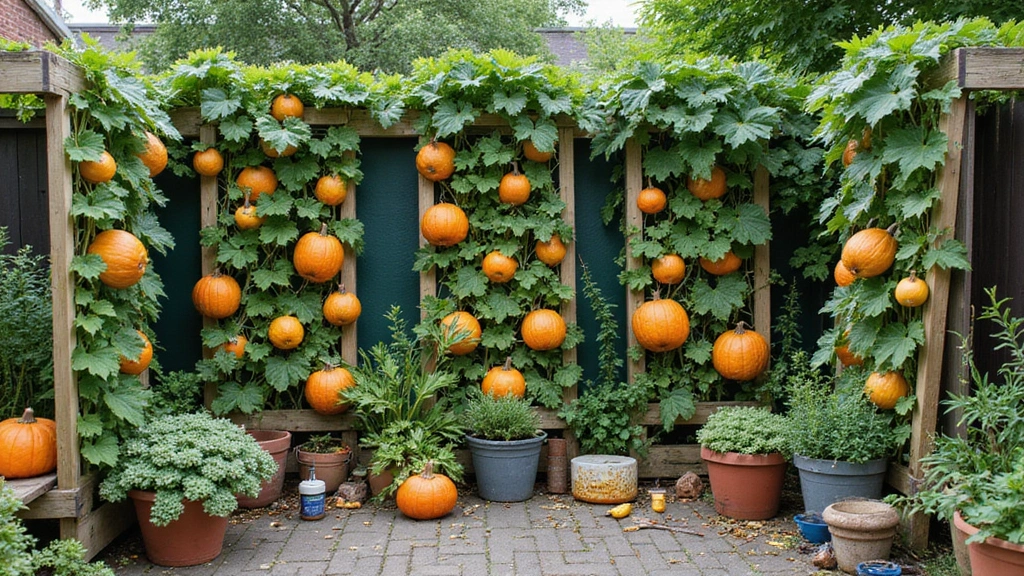 30 Pumpkin Trellis Ideas to Save Space and Grow Big