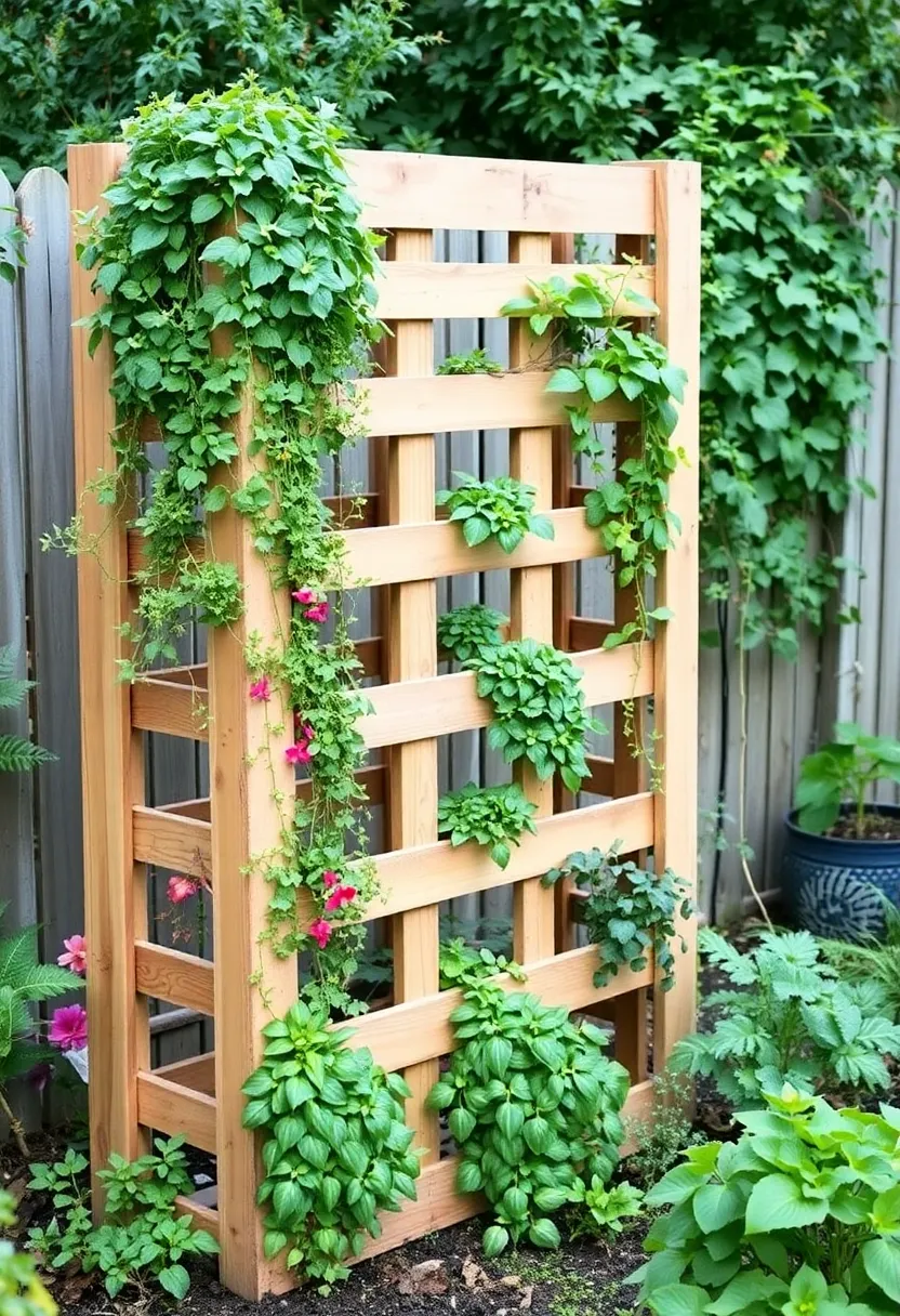 30 Rustic Trellis Ideas with Country Garden Charm - 3. Repurposed Pallet Trellis