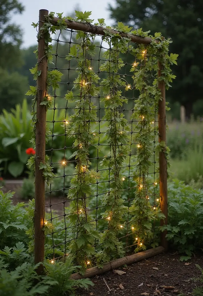 30 Rustic Trellis Ideas with Country Garden Charm - 6. DIY Chicken Wire Trellis