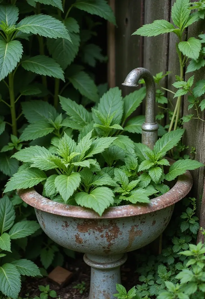 30 Sink Planter Ideas That Turn Vintage Finds into Decor - 25. Vintage Sink for Foliage Plants