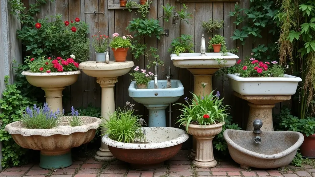 30 Sink Planter Ideas That Turn Vintage Finds into Decor