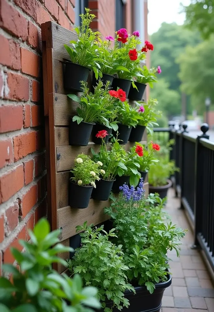 30 Stacking Planter Ideas to Save Space and Style Up - 3. Vertical Pallet Garden