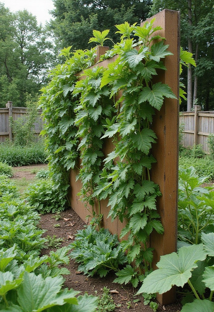 30 Veggie Garden Trellis Ideas That Boost Your Harvest - 12. Cattle Panel Trellis