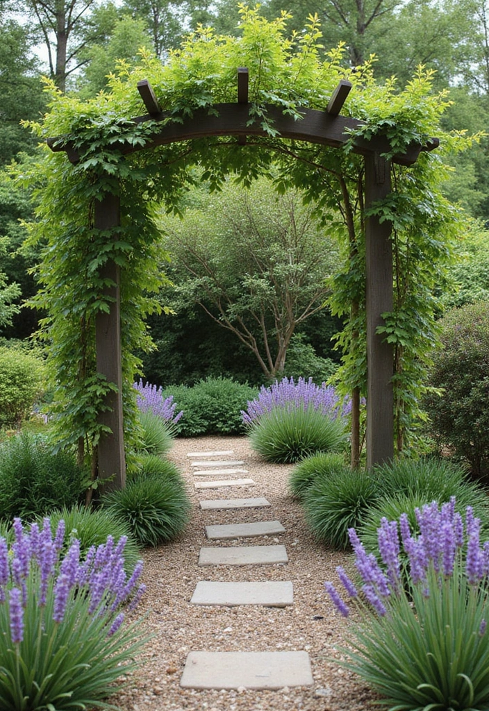 30 Veggie Garden Trellis Ideas That Boost Your Harvest - 27. Zen Garden Trellis