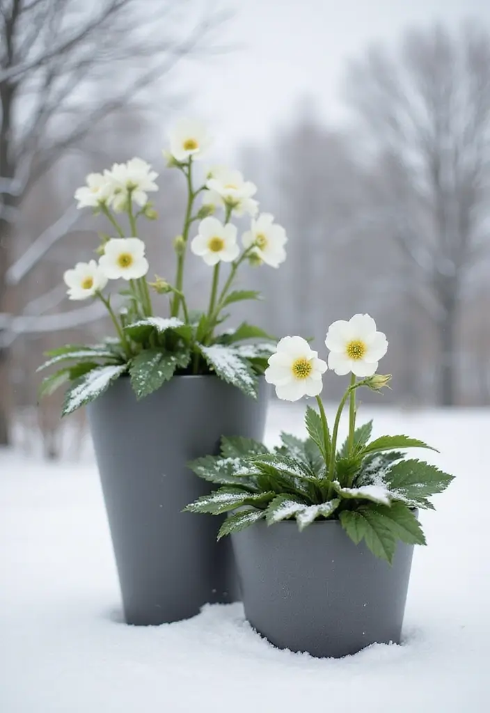 30 Winter Planter Ideas to Brighten Cold Days 91 30 Winter Planter Ideas to Brighten Cold Days - 15. Minimalist Winter Display