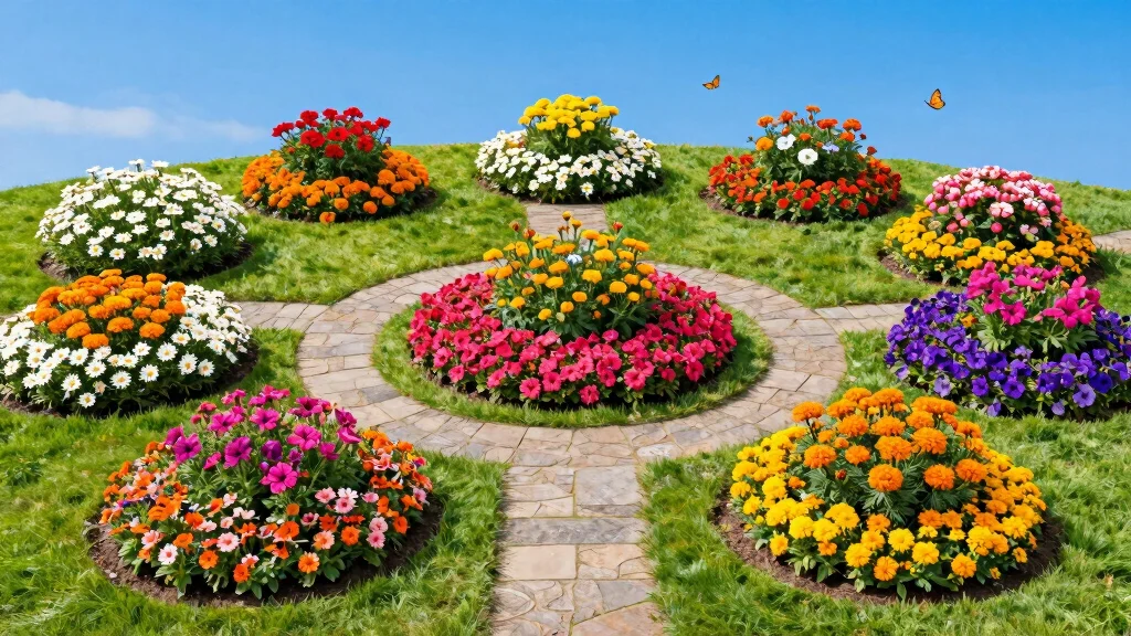 10 Circular Flower Bed Ideas for Eye Catching Symmetrical Garden Design