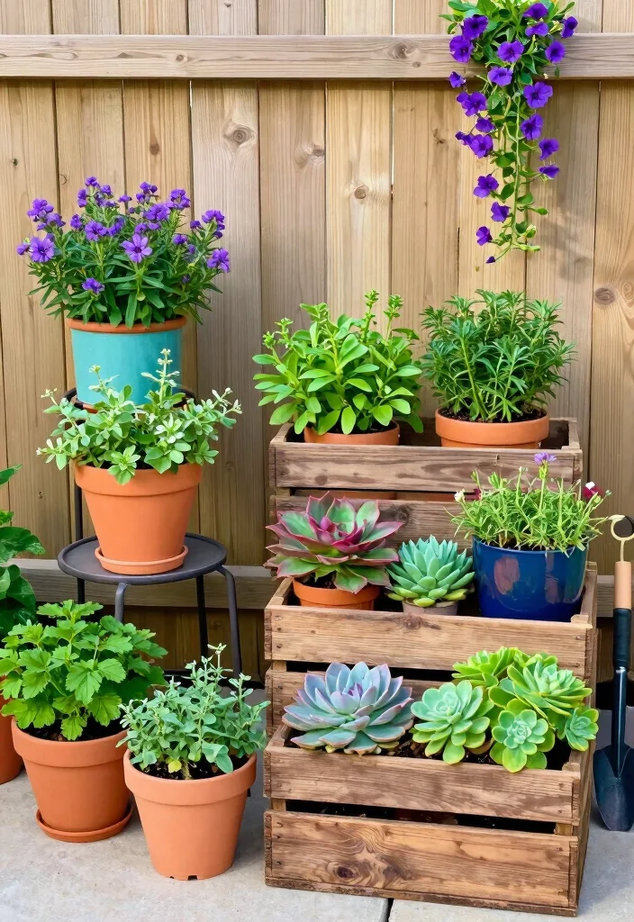 10 Simply Landscaping Ideas for Minimal Easy and Budget Friendly Yards 1 10 Simply Landscaping Ideas for Minimal Easy and Budget Friendly Yards - 1. Embrace Container Gardening 1