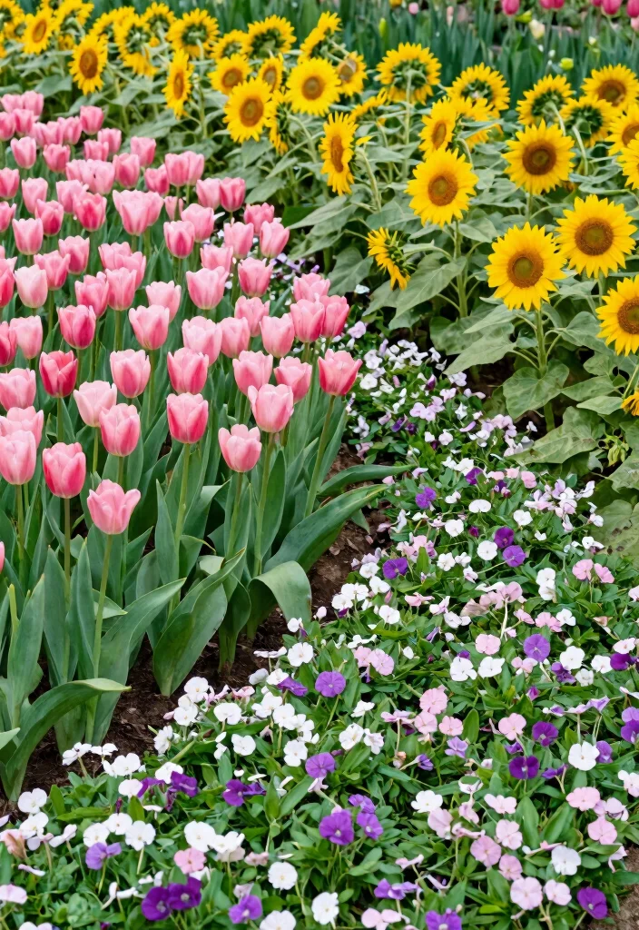 10 Small Flower Bed Ideas Simple, Easy, and Beginner Friendly 5 10 Small Flower Bed Ideas Simple, Easy, and Beginner Friendly - 5. Seasonal Color Blooms 1