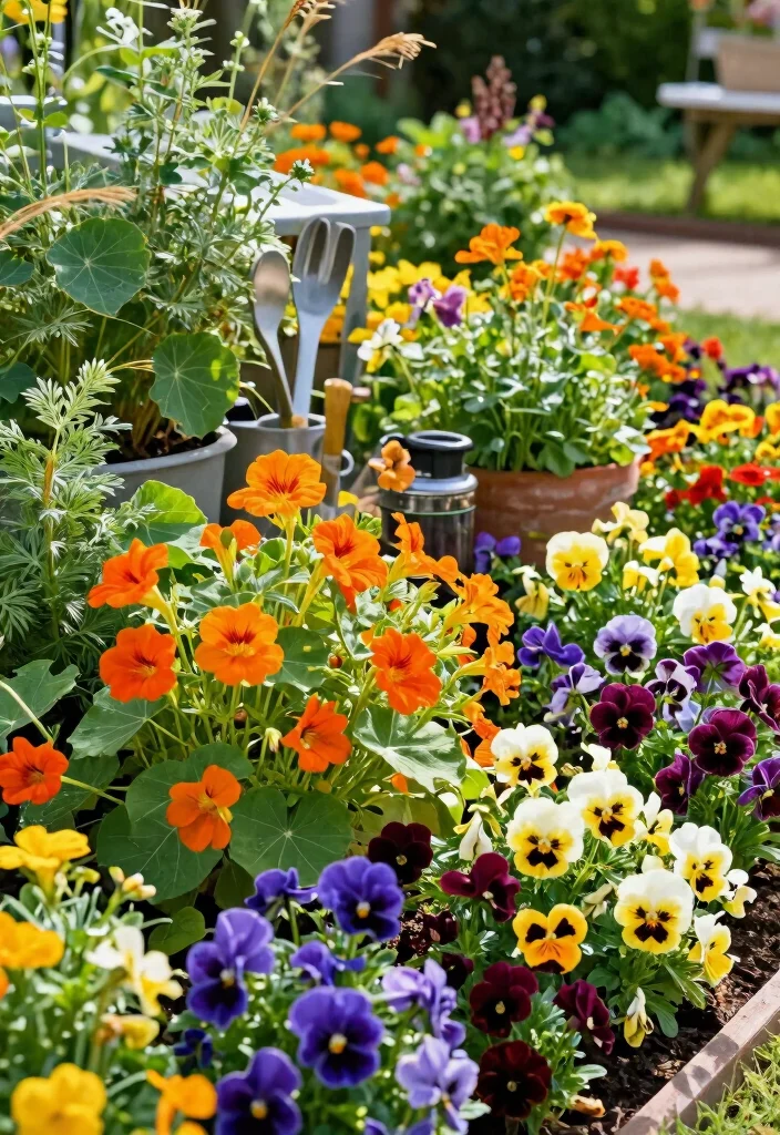 10 Small Flower Bed Ideas in Front of House for Instant Curb Appeal 6 10 Small Flower Bed Ideas in Front of House for Instant Curb Appeal - 6. Edible Flower Beds 1