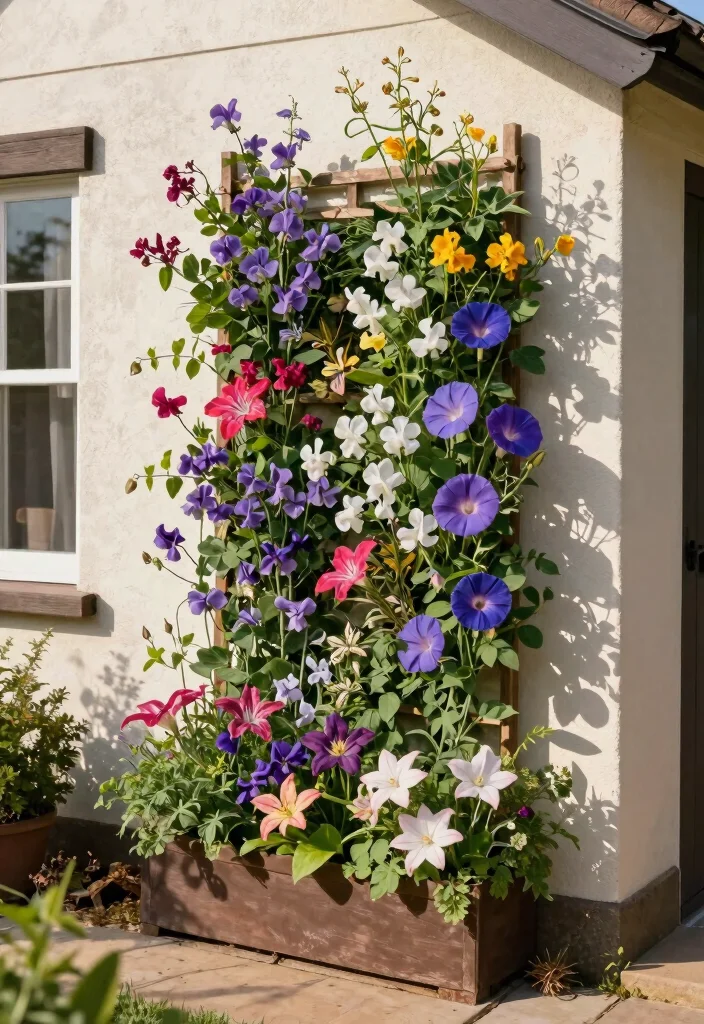10 Small Flower Bed Ideas in Front of House for Instant Curb Appeal 9 10 Small Flower Bed Ideas in Front of House for Instant Curb Appeal - 9. Vertical Flower Beds 1