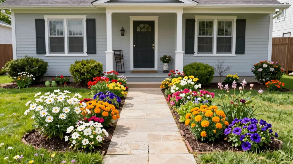 10 Small Flower Bed Ideas in Front of House for Instant Curb Appeal
