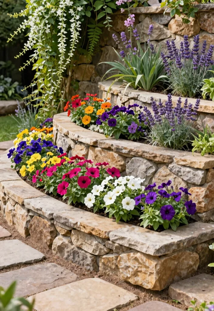 12 Above Ground Flower Bed Ideas for Easy Access and Modern Garden Design 2 12 Above Ground Flower Bed Ideas for Easy Access and Modern Garden Design - 2. Tiered Flower Beds 1