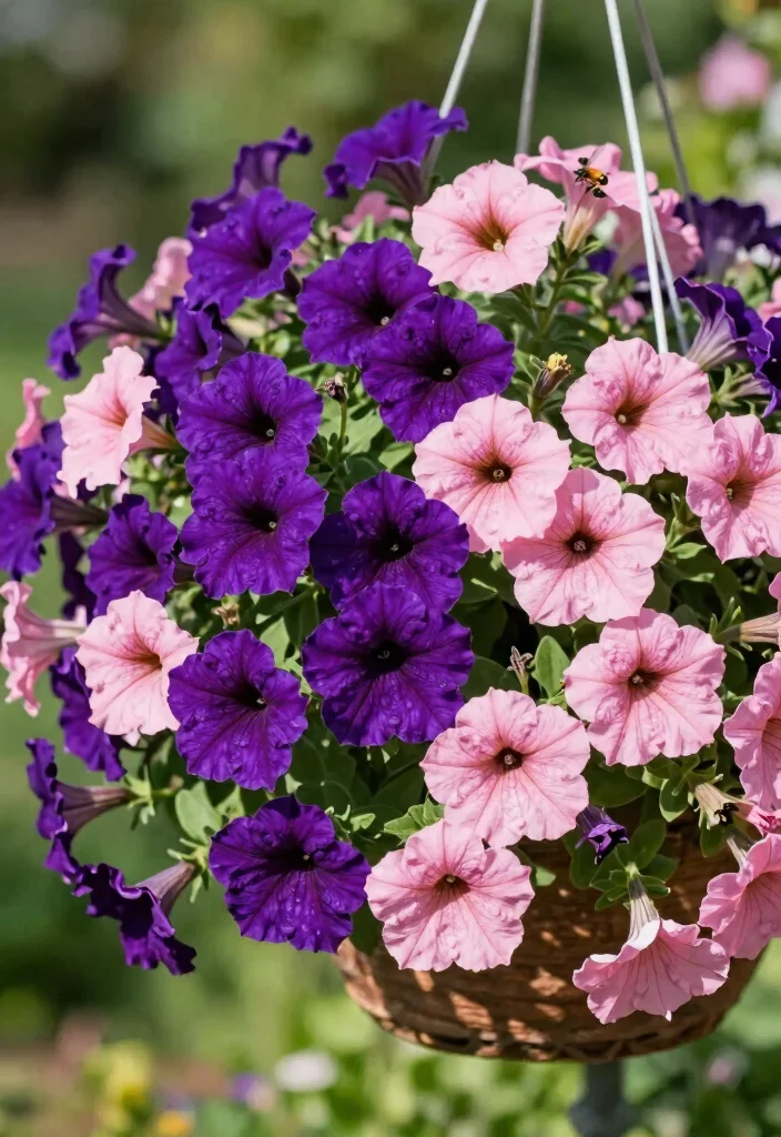 12 Annual Flower Bed Ideas for Fresh Color Every Growing Season - 11. Playful Niobi Petunias 1