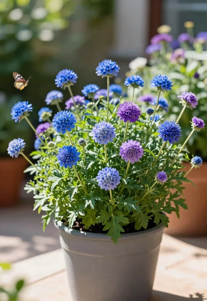 12 Annual Flower Bed Ideas for Fresh Color Every Growing Season - 12. Timeless Scabiosa Blooms 1