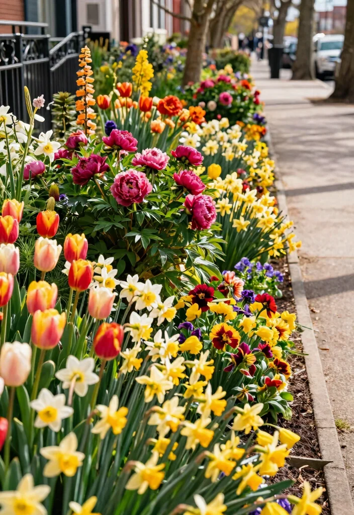 12 Berm Landscaping Ideas for Privacy, Drainage, and Visual Interest 3 12 Berm Landscaping Ideas for Privacy, Drainage, and Visual Interest - 3. Flowering Berm for Seasonal Color 1