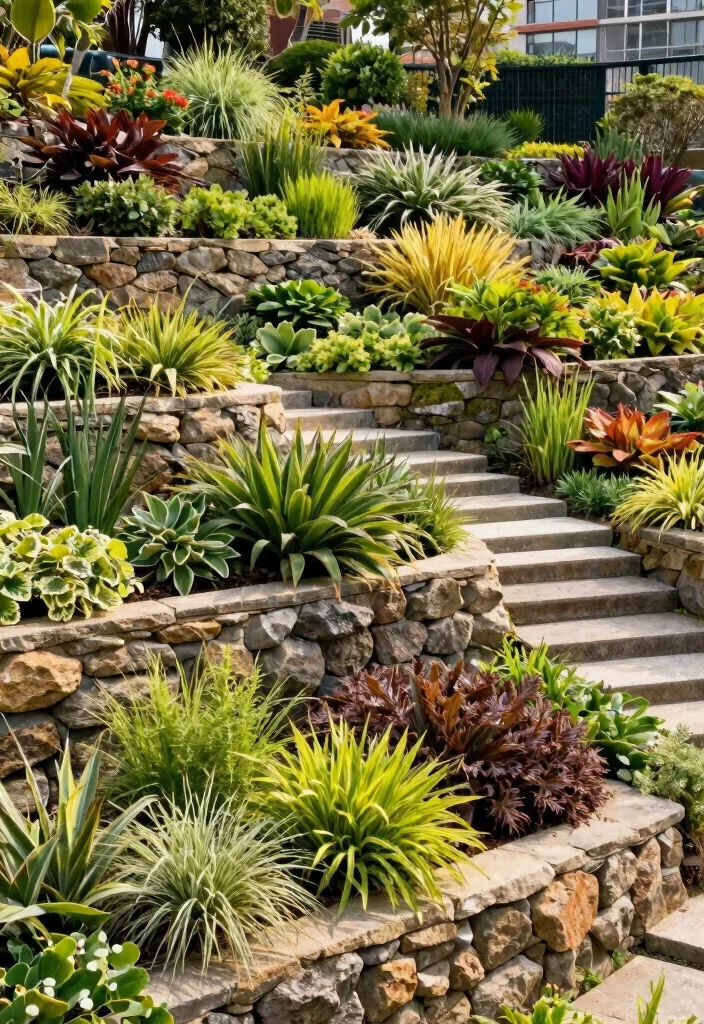 12 Berm Landscaping Ideas for Privacy, Drainage, and Visual Interest 6 12 Berm Landscaping Ideas for Privacy, Drainage, and Visual Interest - 6. Multi-Level Berm Design 1
