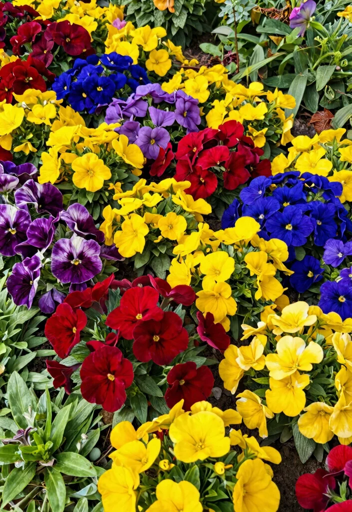 12 Border Flower Bed Ideas for Clean Colorful and Well Defined Gardens - 1. Bold Rainbow Riot 1