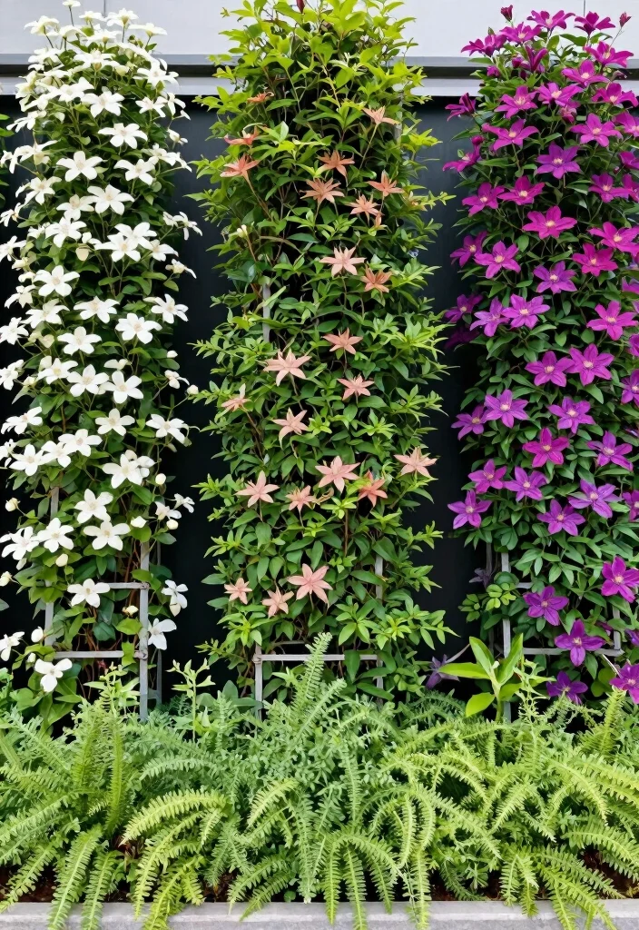 12 Border Flower Bed Ideas for Clean Colorful and Well Defined Gardens - 10. Vertical Flower Borders 1