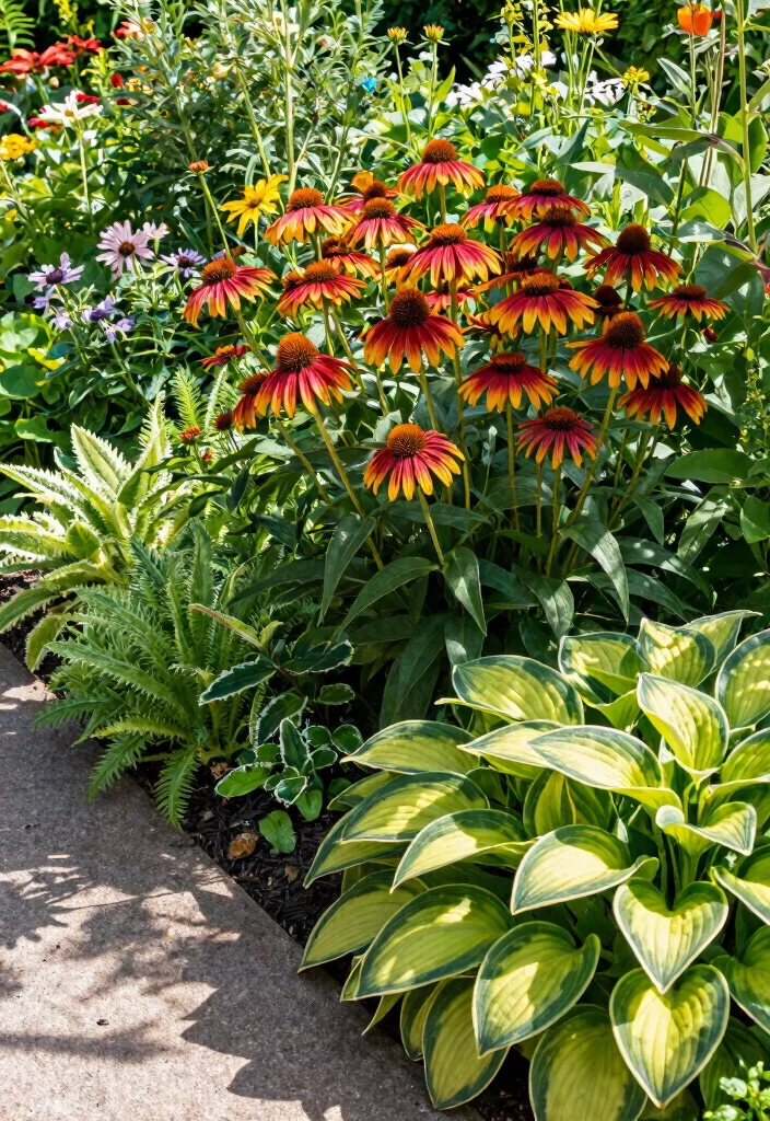 12 Border Flower Bed Ideas for Clean Colorful and Well Defined Gardens - 12. Sun and Shade Balance 1
