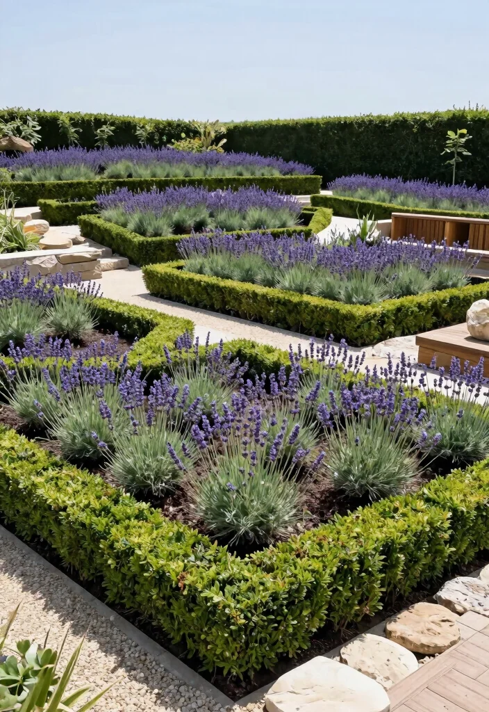 12 Border Flower Bed Ideas for Clean Colorful and Well Defined Gardens - 4. Structured Elegance 1