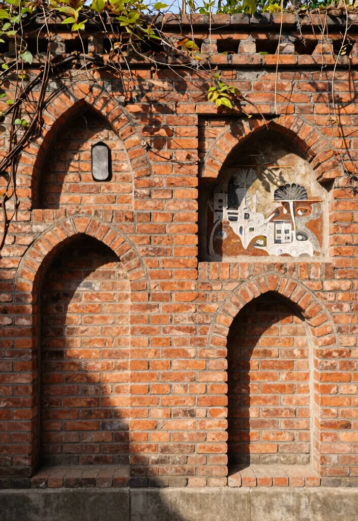 12 Brick Landscaping Ideas for Classic Structure and Timeless Appeal - 10. Decorative Brick Walls 1