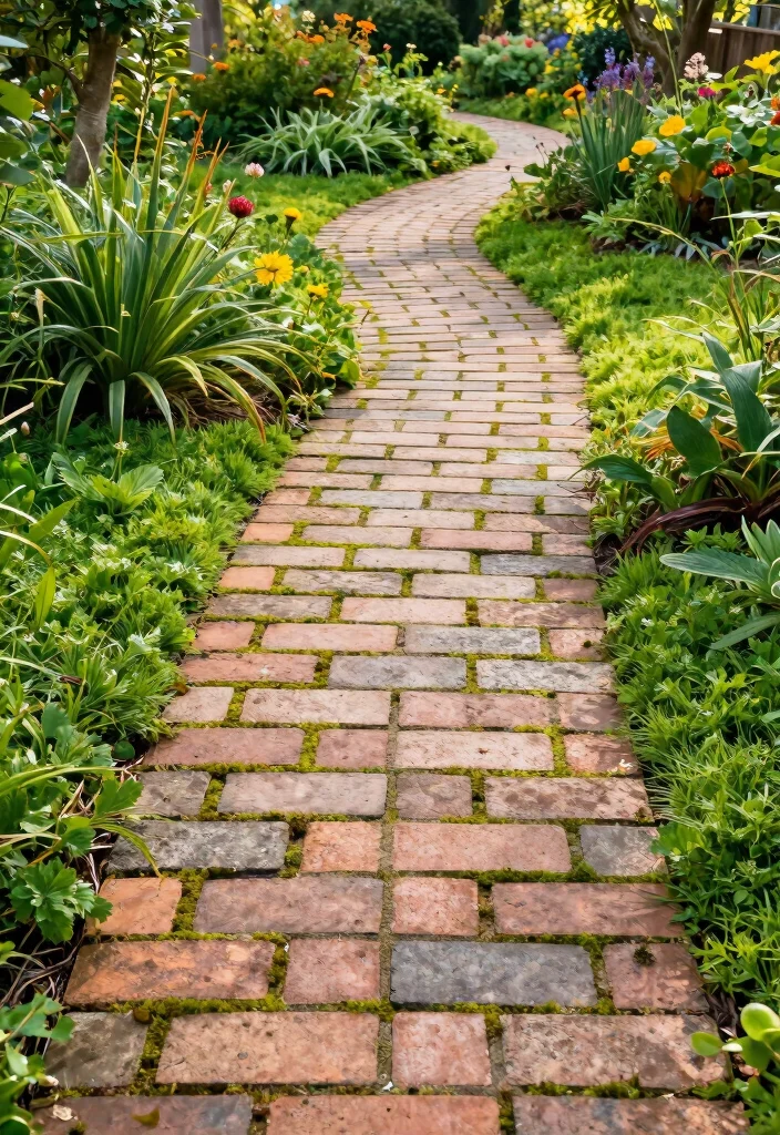 12 Brick Landscaping Ideas for Classic Structure and Timeless Appeal - 12. Sustainable Brick Pathway Alternatives 1