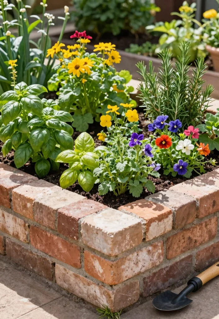 12 Brick Landscaping Ideas for Classic Structure and Timeless Appeal - 2. Eco-Friendly Raised Garden Beds 1