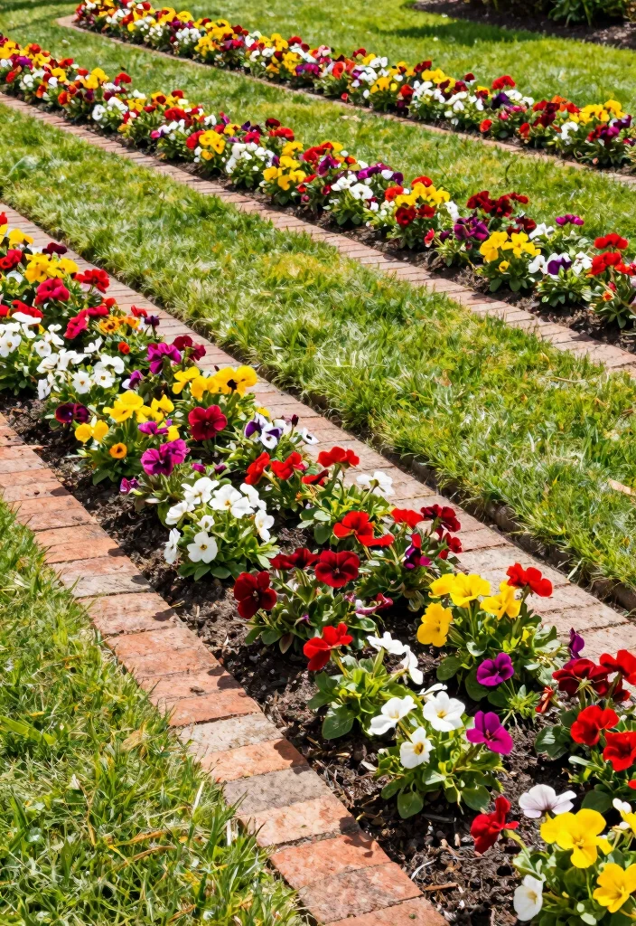 12 Brick Landscaping Ideas for Classic Structure and Timeless Appeal - 4. Brick Edging for Gardens 1