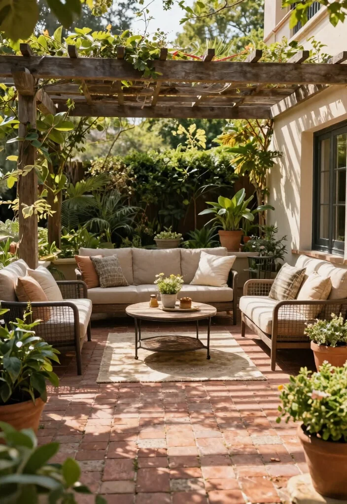 12 Brick Landscaping Ideas for Classic Structure and Timeless Appeal - 8. Brick Patio Area 1
