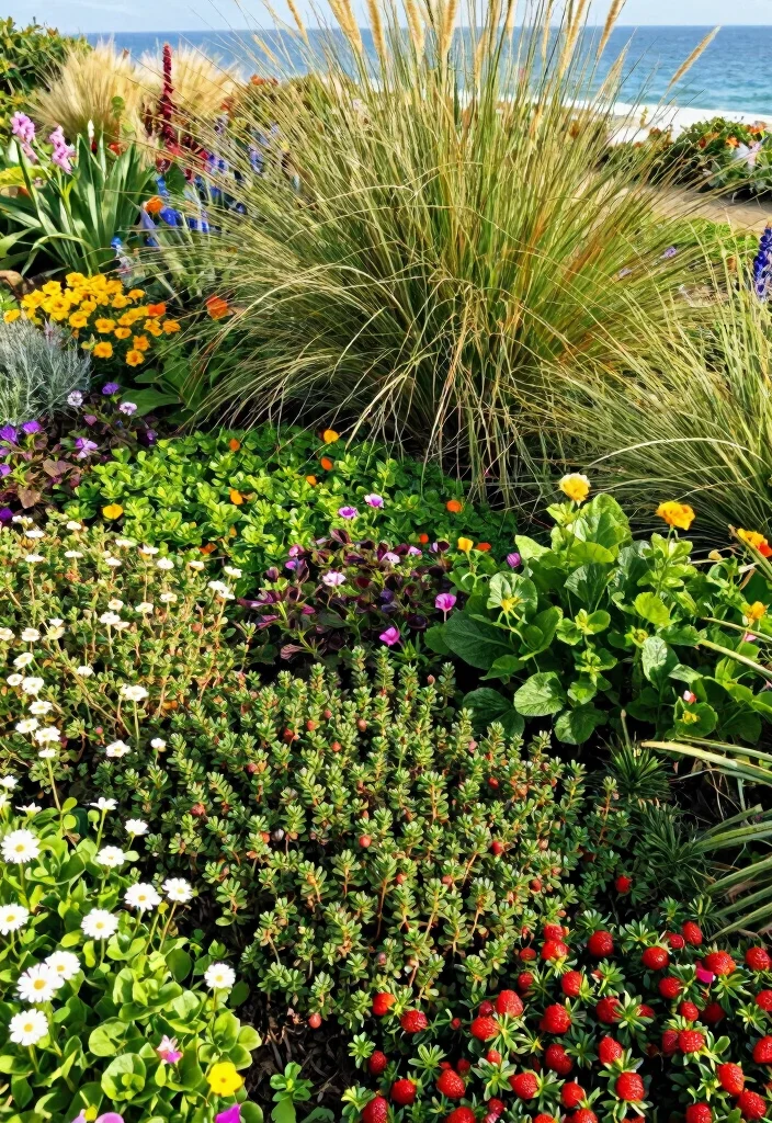 12 Coastal Landscaping Ideas for Breezy Salt Tolerant Outdoor Style 10 12 Coastal Landscaping Ideas for Breezy Salt Tolerant Outdoor Style - 10. Use Ground Cover Plants 1
