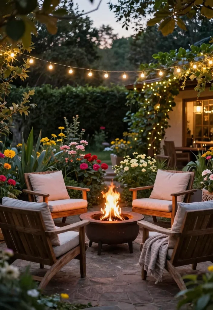 12 Country Farmhouse Landscaping Ideas for Rustic Charm and Curb Appeal 5 12 Country Farmhouse Landscaping Ideas for Rustic Charm and Curb Appeal - 5. Create a Cozy Outdoor Sitting Area 1