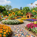 12 Cute Flower Bed Ideas for Playful, Charming, and Eye-Catching Gardens