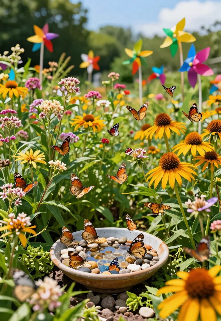 12 Cute Flower Bed Ideas for Playful, Charming, and Eye-Catching Gardens - 4. Butterfly Haven 1