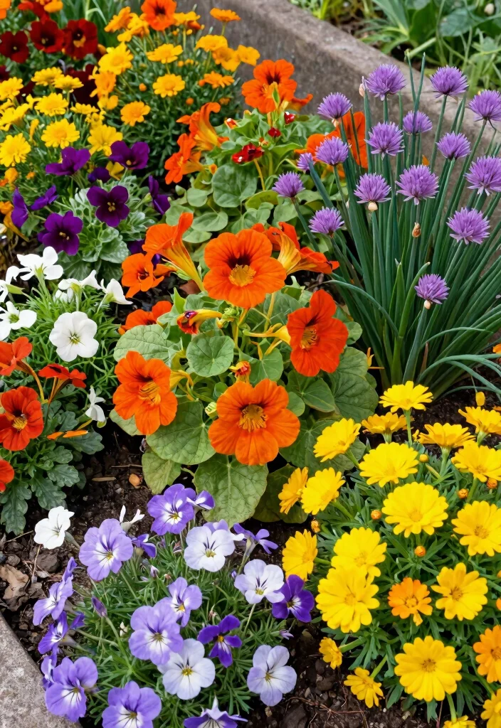 12 Front Flower Bed Ideas Full Sun for Bright Colorful Plant Displays 12 12 Front Flower Bed Ideas Full Sun for Bright Colorful Plant Displays - 12. Edible Flower Bed 1