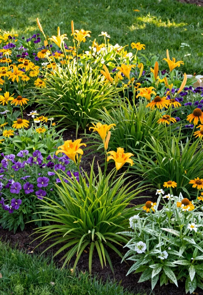 12 Front Flower Bed Ideas for Beautiful Welcoming Curb Appeal - 1. Perennial Powerhouses 1