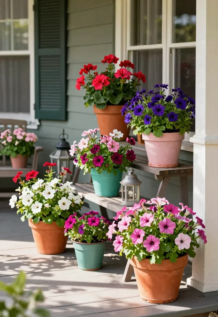 12 Front Flower Bed Ideas for Beautiful Welcoming Curb Appeal - 8. Container Gardens 1