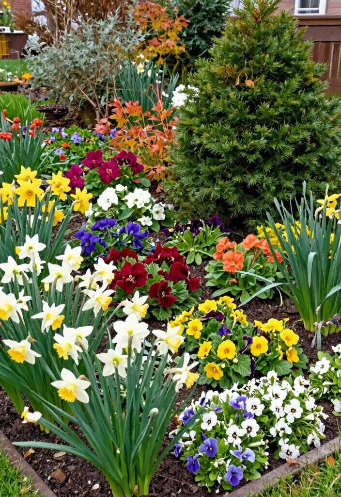 12 Front Garden Bed Ideas for Polished Neat and Inviting Entryways - 11. Seasonal Interest 1