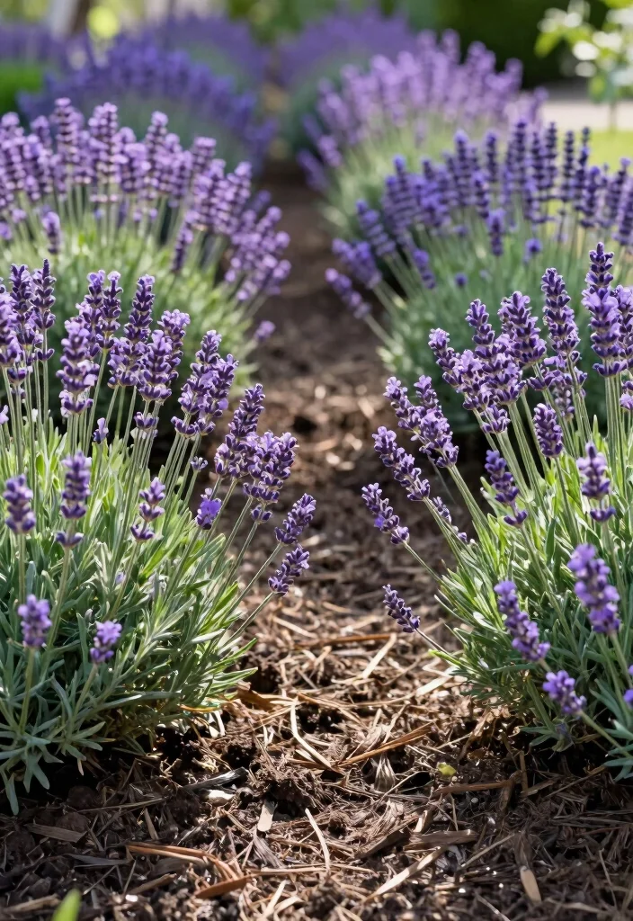 12 Front Garden Bed Ideas for Polished Neat and Inviting Entryways - 3. Gruff Lavender Borders 1