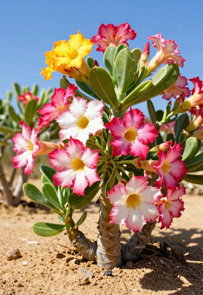 12 Full Sun Landscaping Ideas for Heat Tolerant Colorful Plantings 1 12 Full Sun Landscaping Ideas for Heat Tolerant Colorful Plantings - 1. Dazzling Desert Roses 1