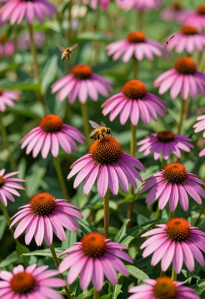 12 Full Sun Landscaping Ideas for Heat Tolerant Colorful Plantings 40 12 Full Sun Landscaping Ideas for Heat Tolerant Colorful Plantings - 10. Charming Echinacea 1