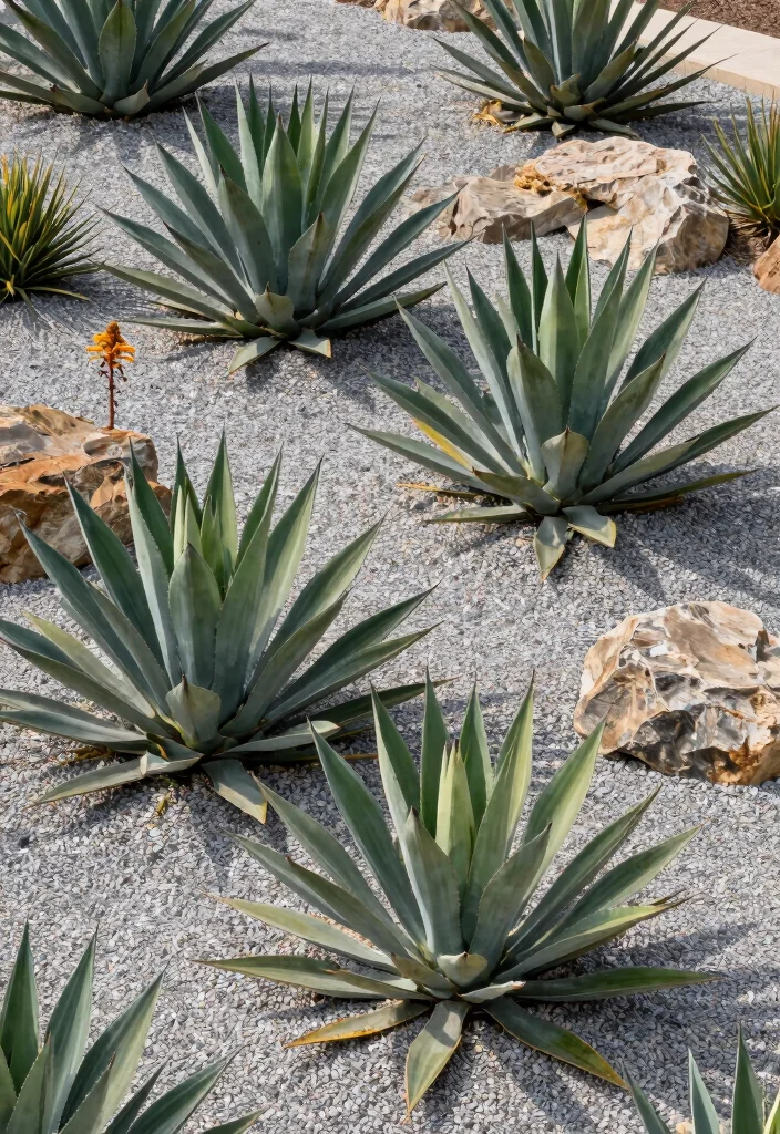 12 Full Sun Landscaping Ideas for Heat Tolerant Colorful Plantings 26 12 Full Sun Landscaping Ideas for Heat Tolerant Colorful Plantings - 6. Exotic Agave 1