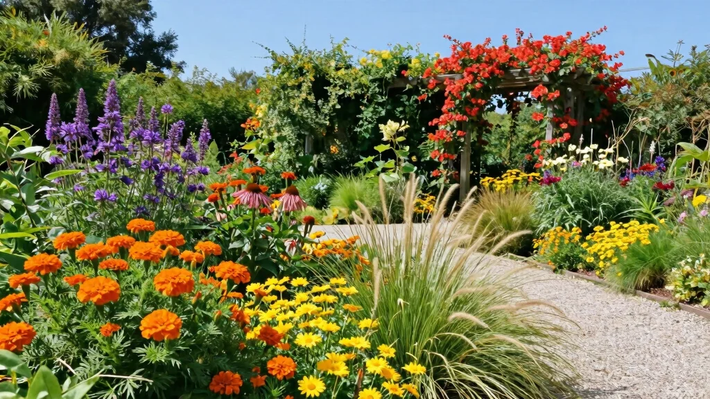12 Full Sun Landscaping Ideas for Heat Tolerant Colorful Plantings