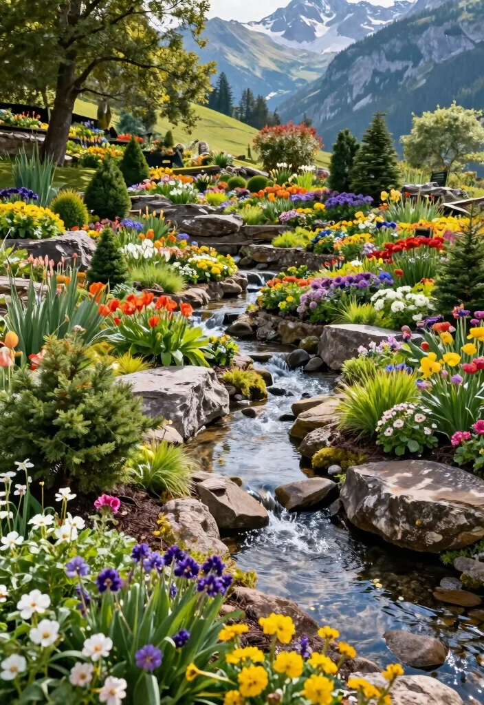12 Mountain Landscaping Ideas for Natural Textures and Native Beauty - 4. Alpine Garden Features 1