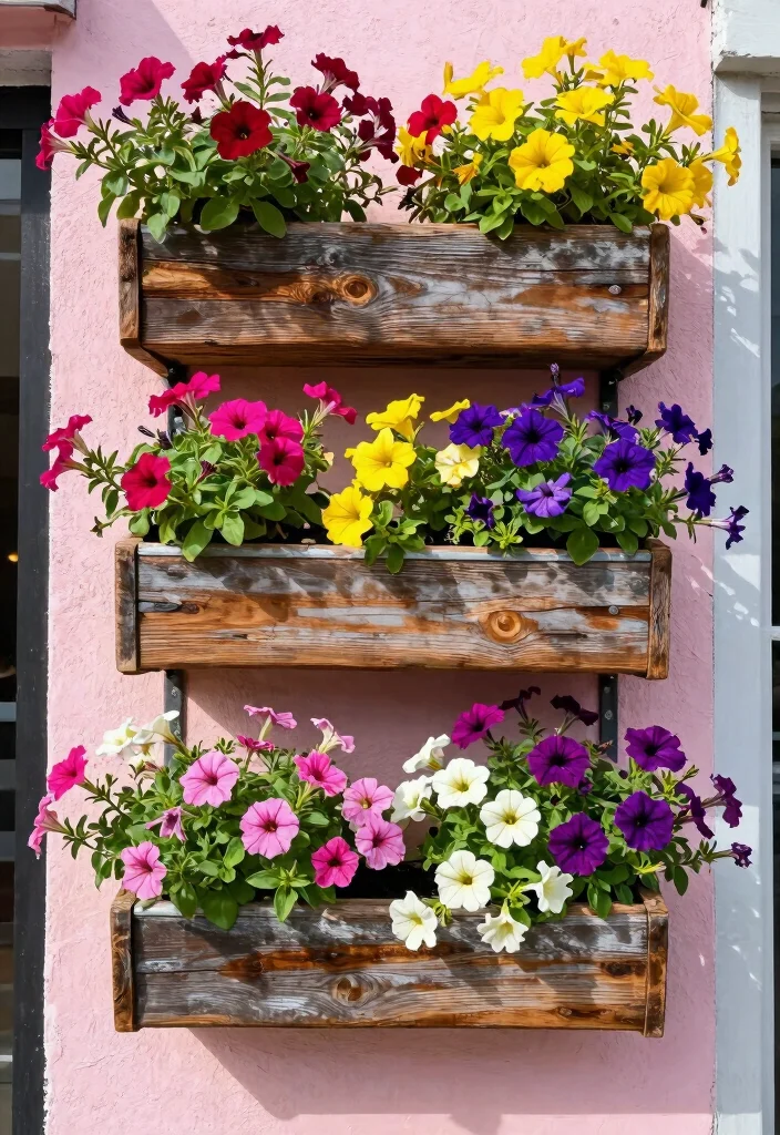 12 Narrow Flower Bed Ideas for Tight Spaces and Clean Borders - 1. Vertical Wall Planters 1