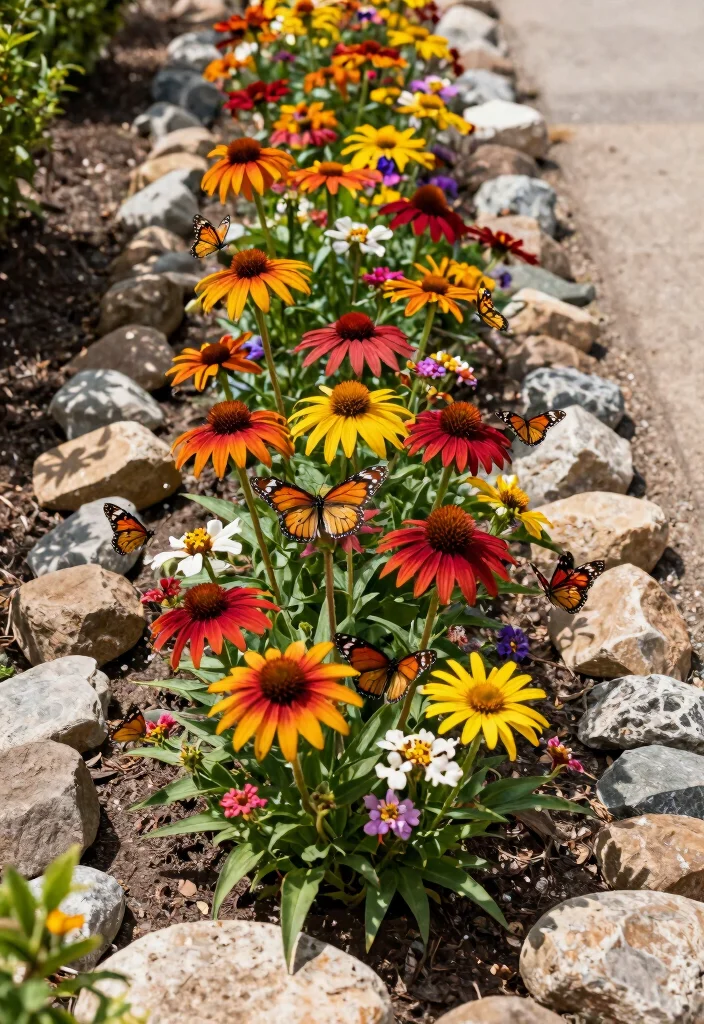 12 Narrow Flower Bed Ideas for Tight Spaces and Clean Borders - 10. Butterfly Gardens 1