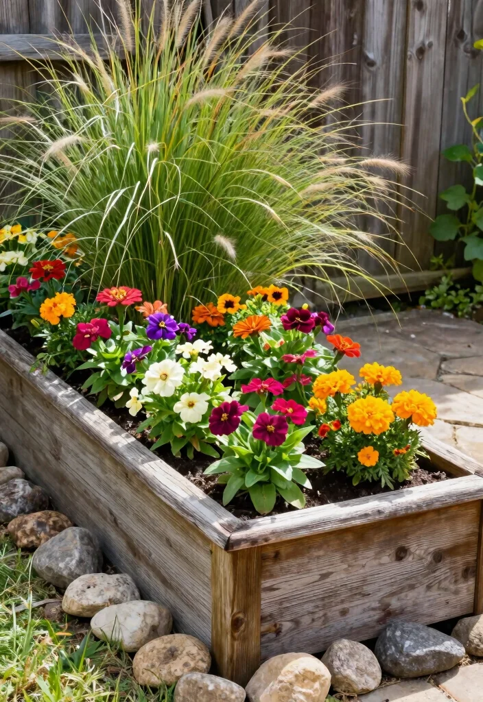 12 Narrow Flower Bed Ideas for Tight Spaces and Clean Borders - 2. Raised Flower Beds 1