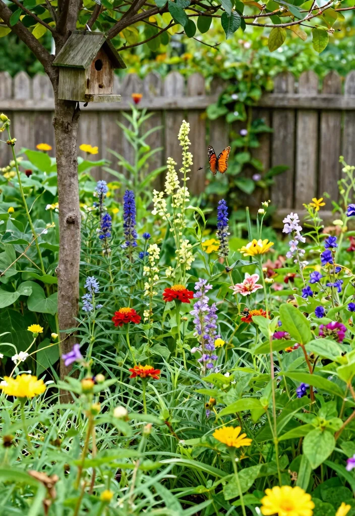 12 Ranch House Landscaping Ideas for Open Simple and Southwestern Style - 11. Wildlife-Friendly Gardens 1