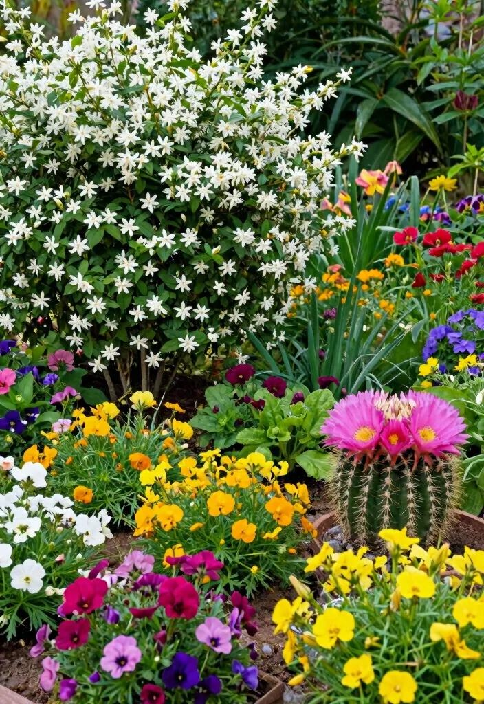 12 Ranch House Landscaping Ideas for Open Simple and Southwestern Style - 12. Seasonal Blooms and Color 1