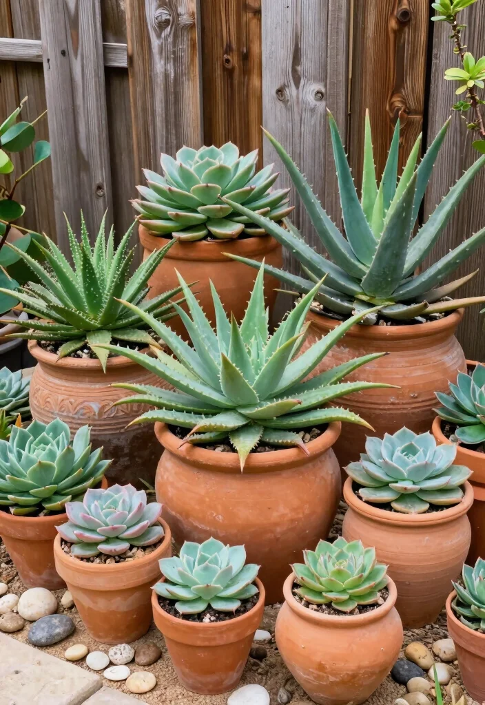 12 Ranch House Landscaping Ideas for Open Simple and Southwestern Style - 4. The Power of Succulents 1